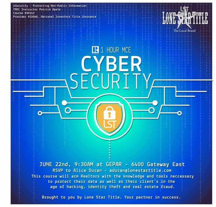 1 Hour MCE Cyber Security June