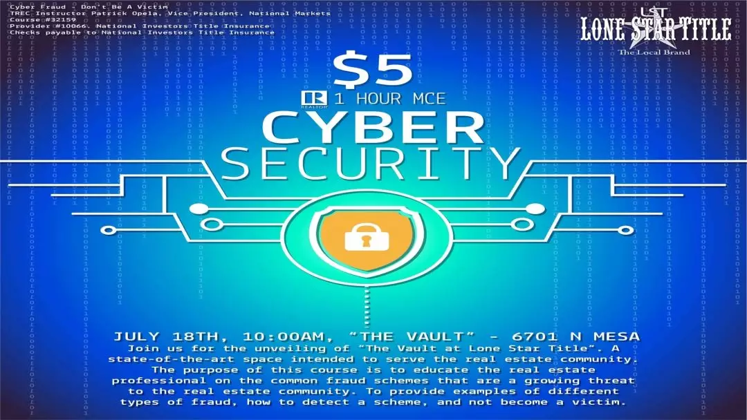 1 Hour MCE Cyber Security July