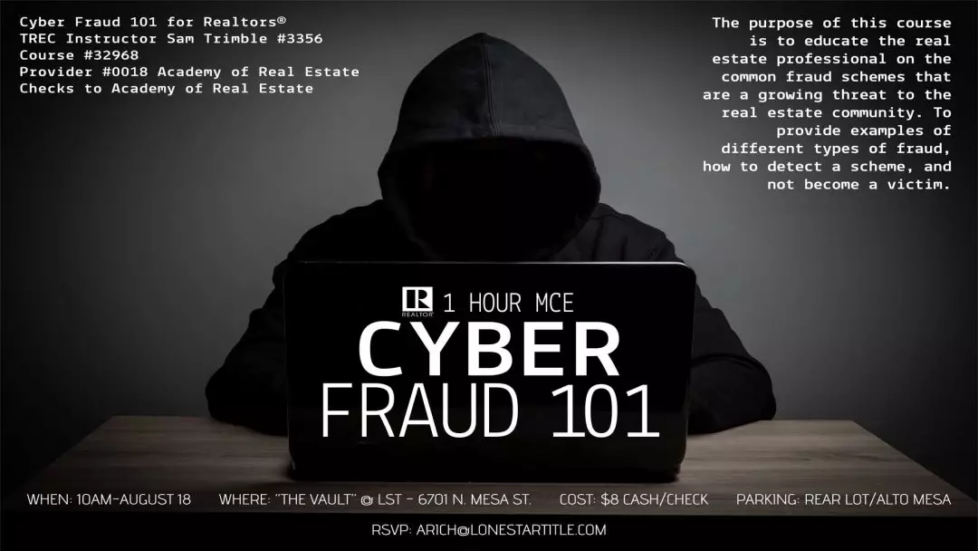 1 Hour MCE Cybe4r Fraud 101 – August