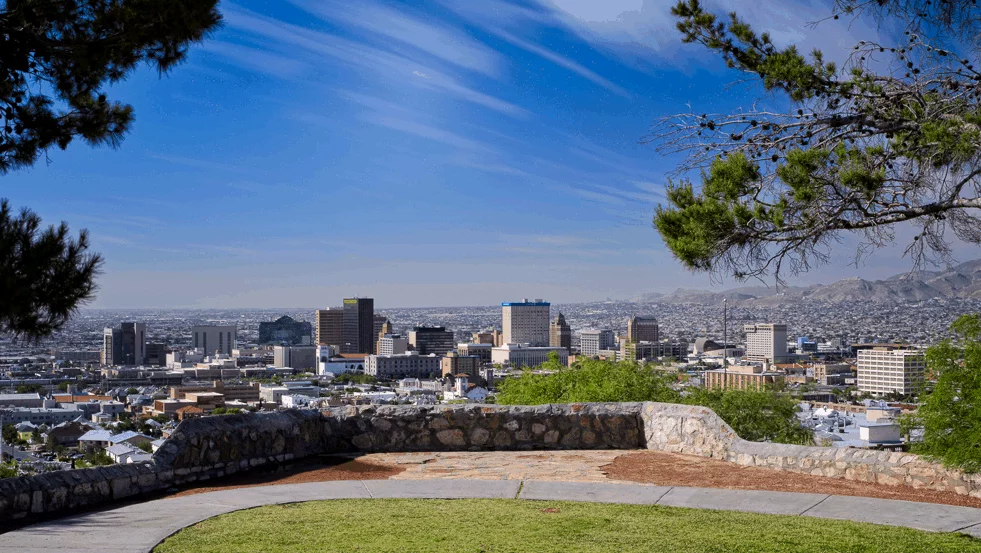 View of the city from an overlook